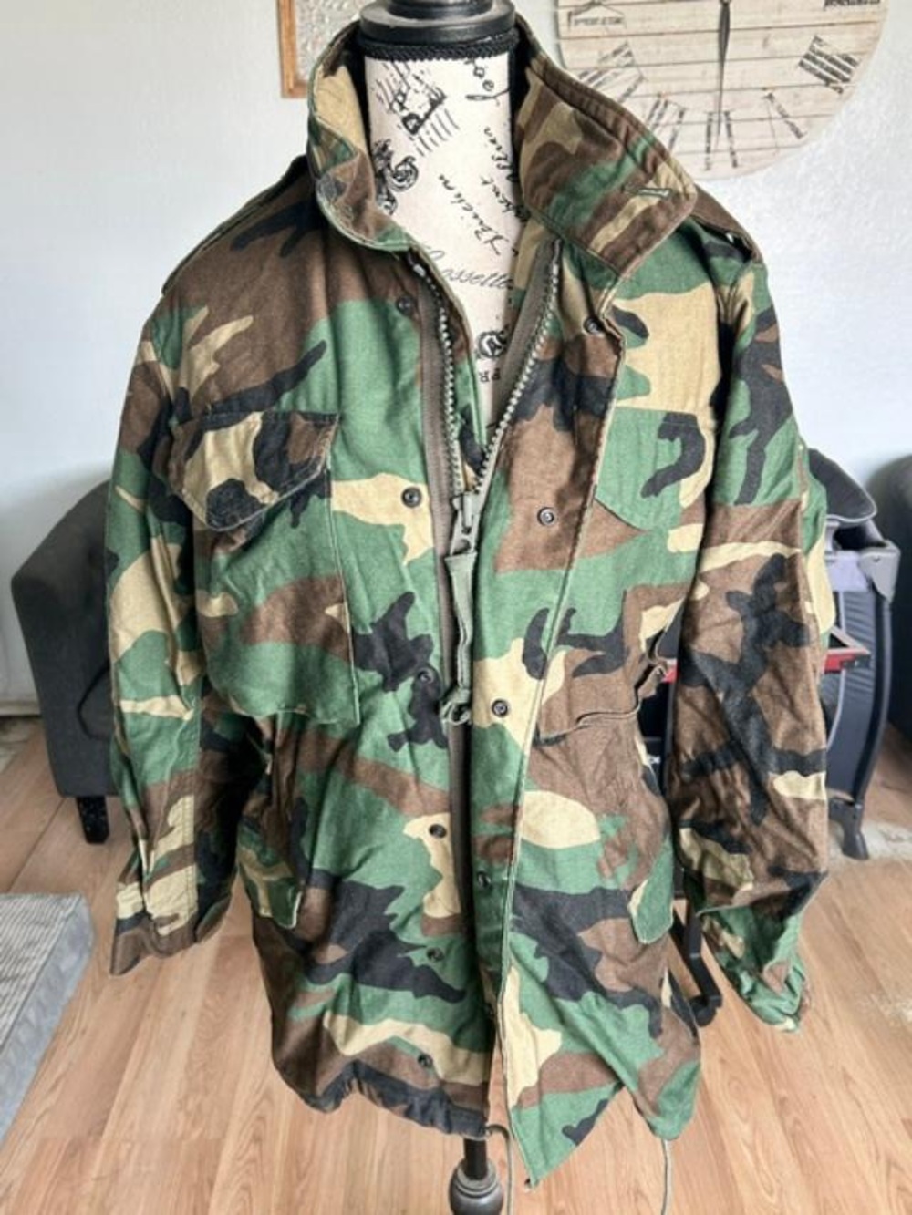 Men's Camouflage Field Jacket - Green Camouflage